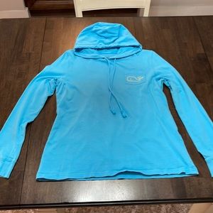 Vineyard vines baby blue hoodie - Sz Small